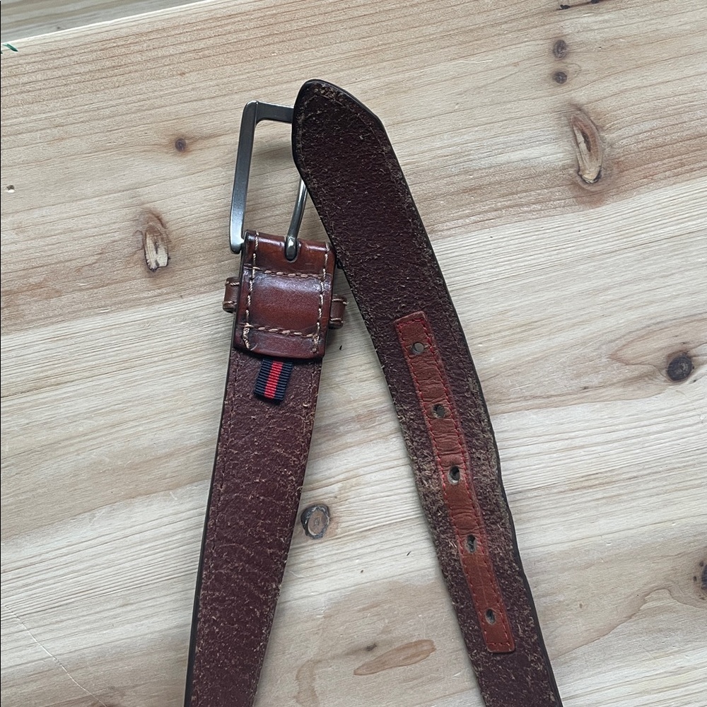 Hilfiger Brown Leather Men's Belt - Picture 4 of 11